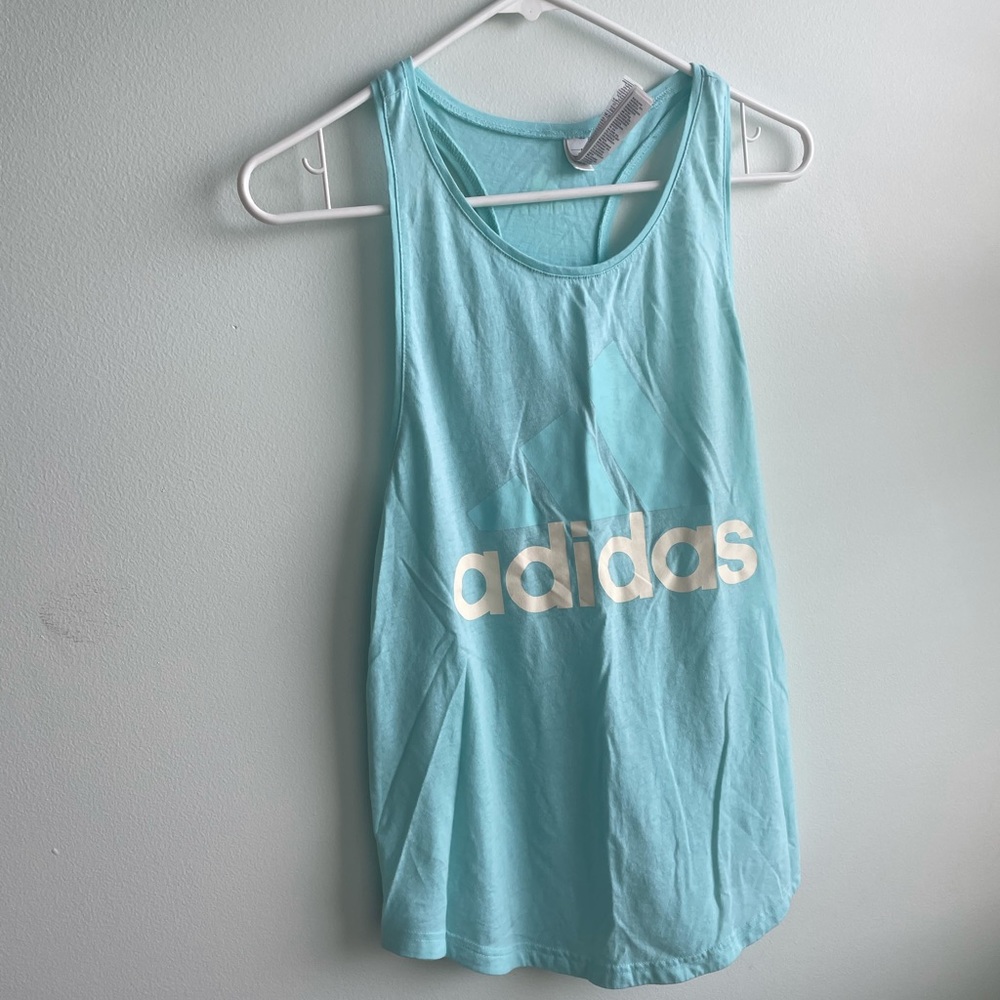 Adidas Tank Top, light blue, small